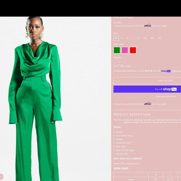 KRIS Jumpsuit - Picture 1 of 2